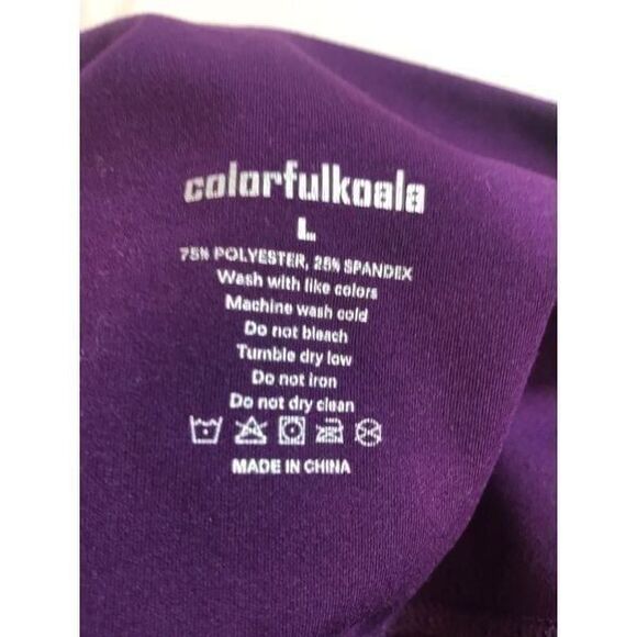 Colorfulkoala leggings purple size 12 0097 - Picture 3 of 5